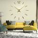 Годинник настінний 3D Годинники золотистий Палички-B-130-G фото 2 wall-clock