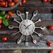 Годинник настінний в Кухню Сріблястий ЛВ-Мет-G-320 -S фото 4 wall-clock