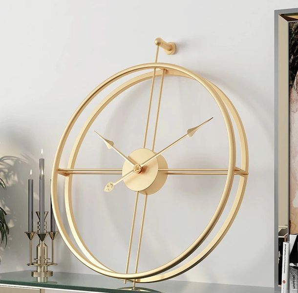 Часы настенные Ti-Time (65х62 см) лофт Loft1-B-600 металлические золотистые