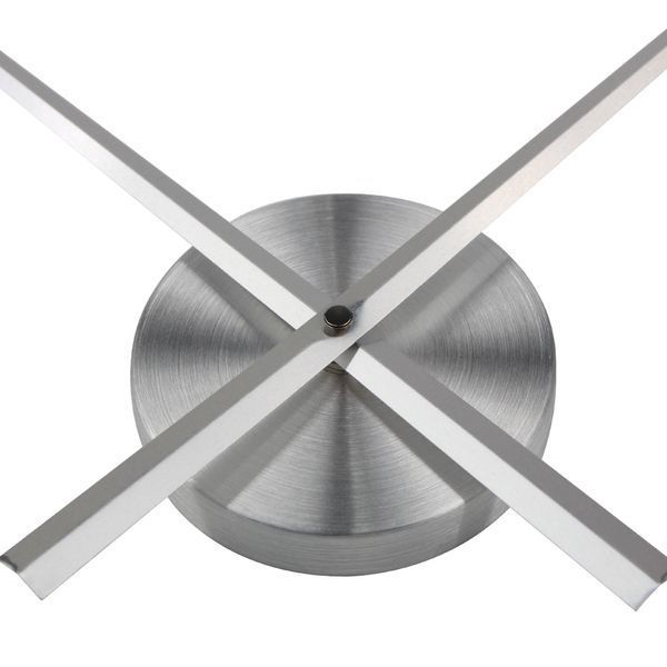 Nejlepse Cas (Чехия) 130 см 3D часы настенные большие Римські2-B серебристые