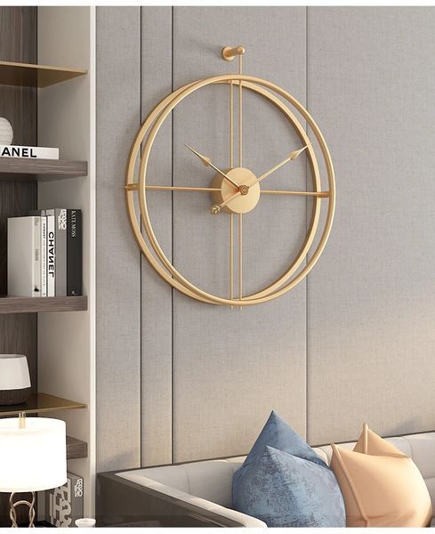 Часы настенные Ti-Time (55х52 см) лофт Loft1-B-500 металлические золотистые