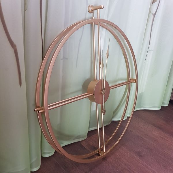 Часы настенные Ti-Time (55х52 см) лофт Loft1-S-500 металлические золотистые