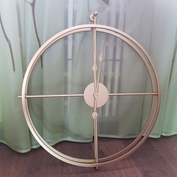 Часы настенные Ti-Time (55х52 см) лофт Loft1-S-500 металлические золотистые
